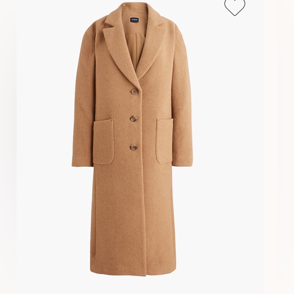 Wool-blend patch-pocket topcoat jcrew medium